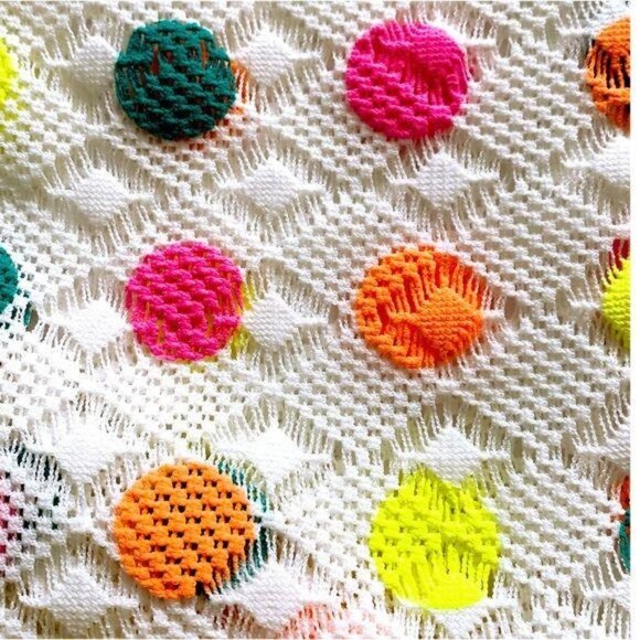 Ter et Bantine Multicolor Dot Knit Dress Cream 38 Made in Italy - Picture 13 of 16